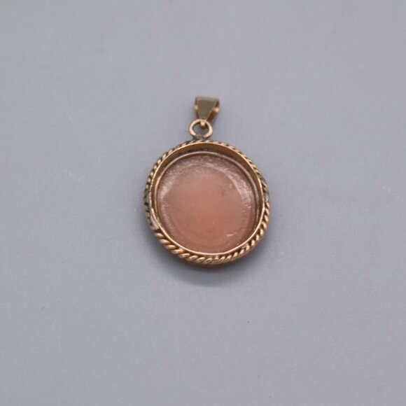 Art Deco Gold Filled Shell Cameo Pendant or Brooch - Picture 6 of 8